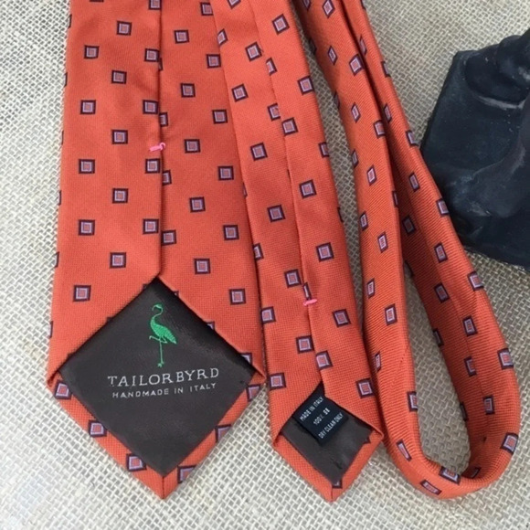 TailorByrd Men’s Silk Tie Made In Italy - Picture 3 of 6